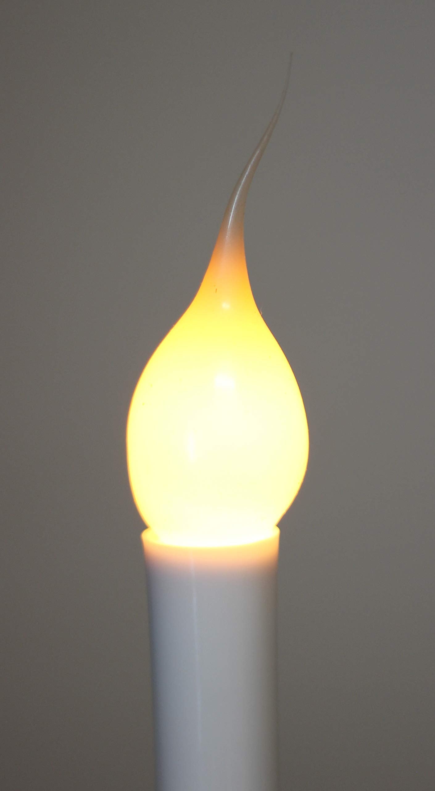 Creative Hobbies® Country Style Incandescent Silicone Dipped Candle Light Bulbs ~ 5 Watt Pearlized Silicone, Gold Glow | 6 Pack