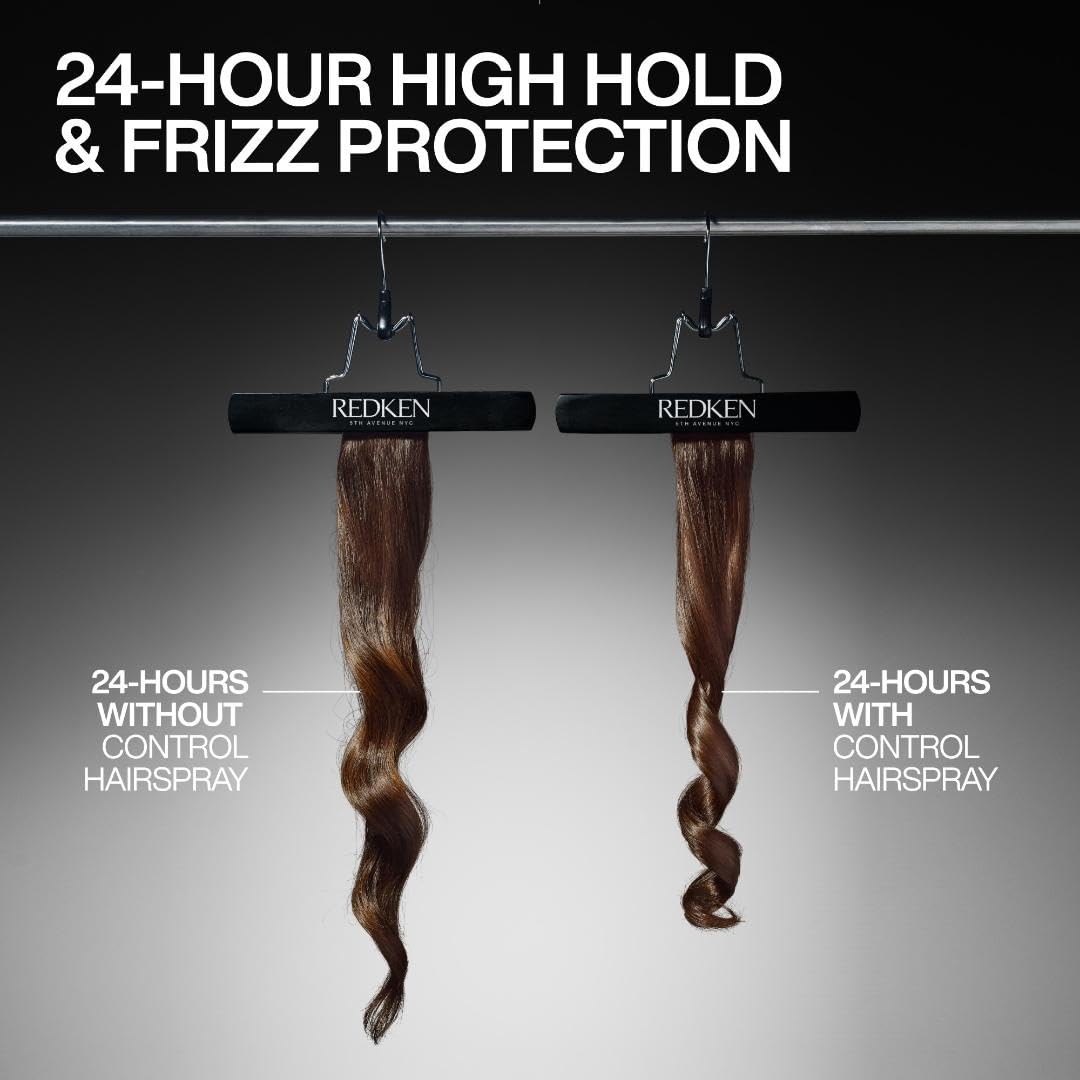 Redken Control Hairspray 28 | Extra High-Hold | Flake-Free, Quick-Drying Finish | Long-Lasting Frizz Protection | Weather & Humi