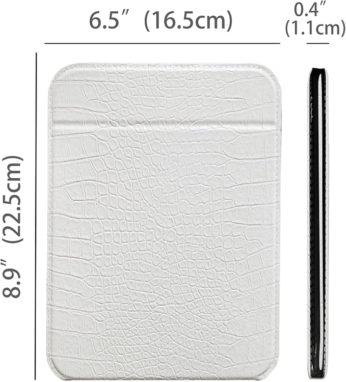 White Foldable Desk Mirror, 6.5×8.9” Adjustable Angle Rounded Rectangle PU Edge Covering Travel Mirror with Stand (LWhite)