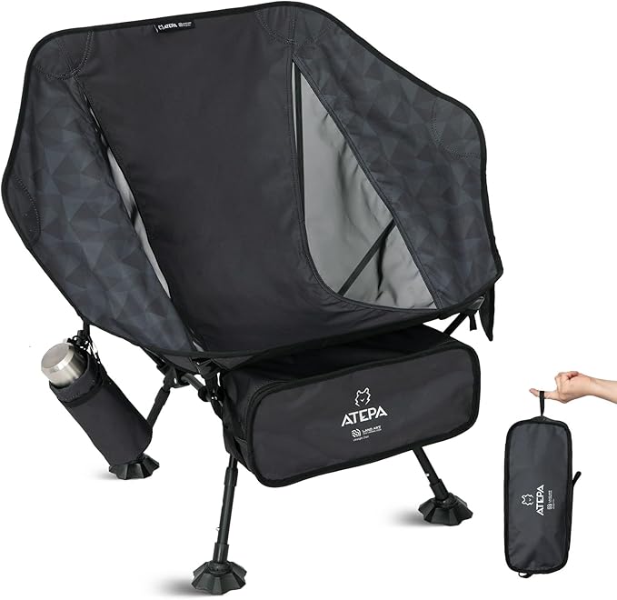 ATEPA UFO3.0 Backpacking Camping Chair, Ultralight Extra Wide Comfortable Folding Chairs Heavy Duty Portable Hexagon Ergon...