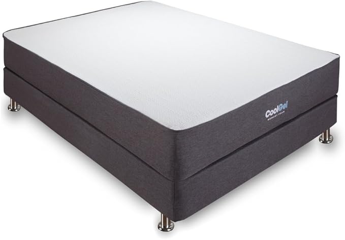 Cool Gel 10 Inch California King Memory Foam Mattress Medium Firm, King Size Memory Foam Mattress Cooling, Made in the USA, 10" Depth with Pressure Relief, CertiPUR-US Certified, CoolGel Bed