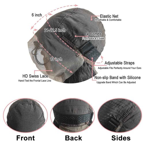 Hailriss 26 Inch 13x6 Lace Front Wigs Human Hair Body Wave Lace Frontal Human Hair Wigs for Women HD Transparent Lace Glueless Wigs Pre Plucked Hairline Brazilian Virgin Body Wave Wig