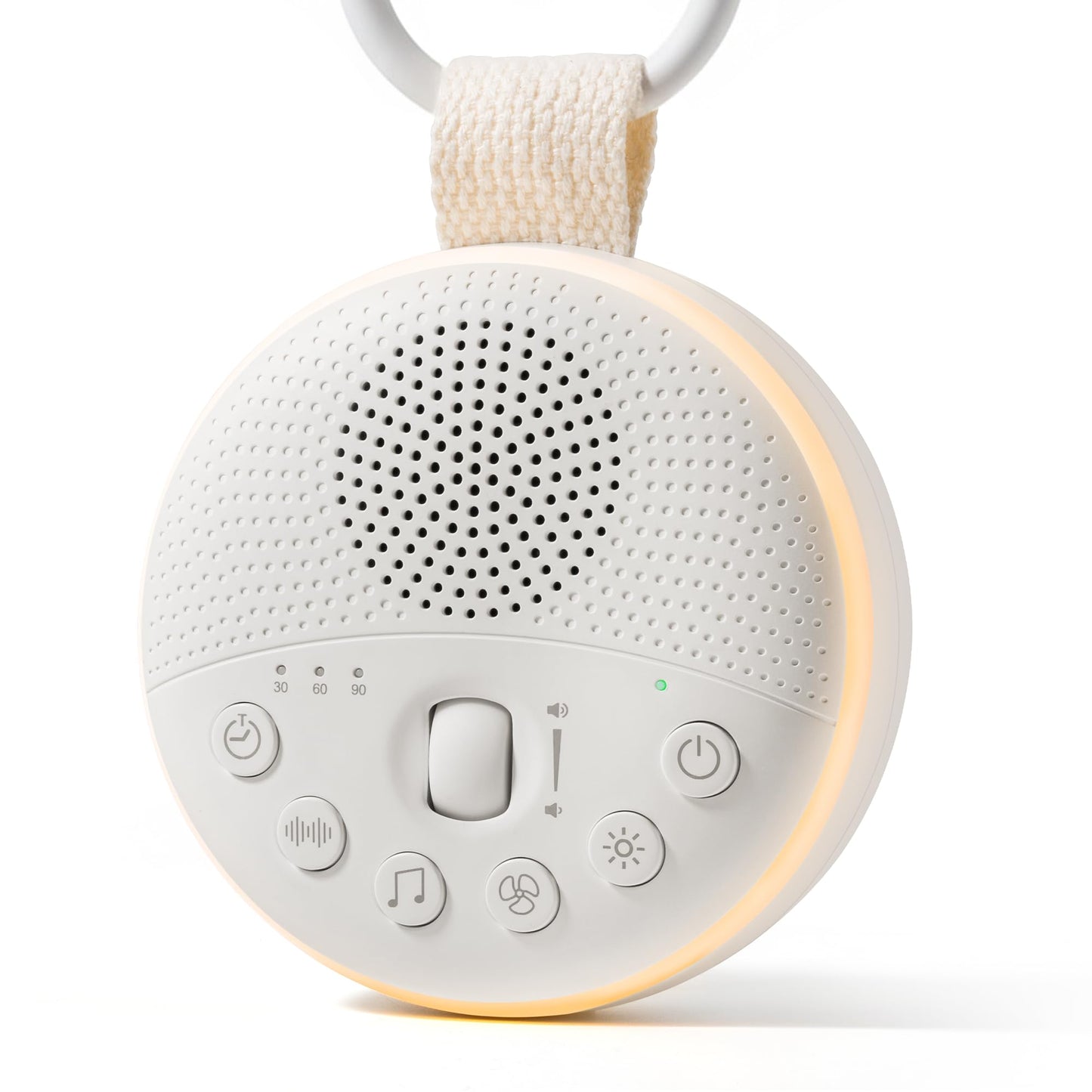 White Noise Machine for Baby & Adults with 21 Relaxing Sounds & Adjustable Night Light, Rechargeable & Portable Sleep Aid for Home & Travel