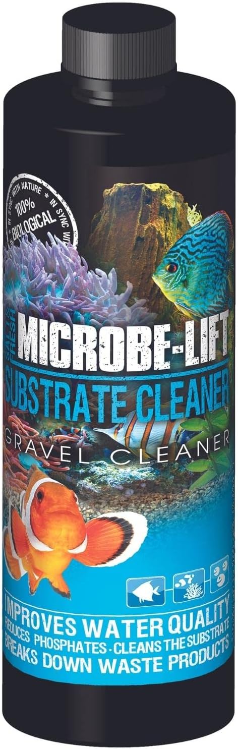 Microbe-Lift Gravel & Substrate Cleaner for Saltwater Aquarium and Freshwater Tanks, Tank Cleaner and Aquarium Water Condi...