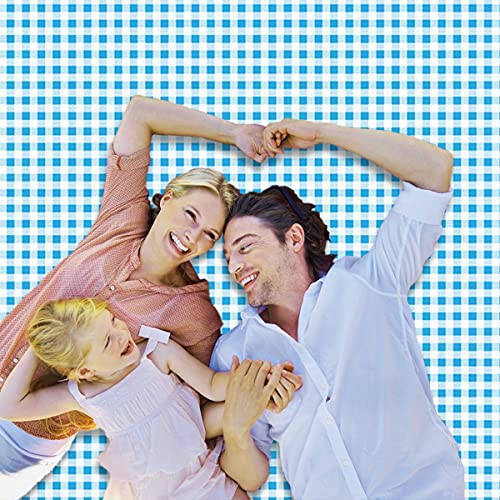 Extra Large Picnic Blanket Waterproof for Outdoors,87"×87" Gingham Blanket Foldable Giant Picnic Mat for Pack Grass Sandpr...