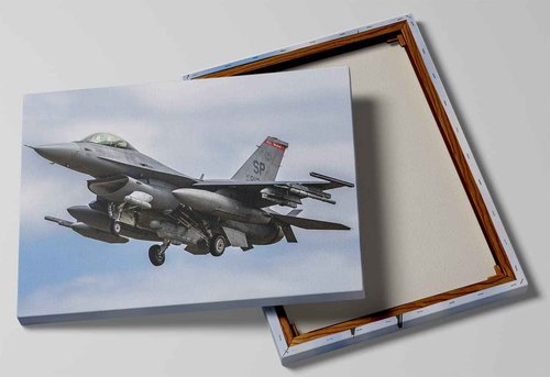 MGSBCXN F-16 Fighter Airplane Canvas Wall Art Prints F-16 Fighting Falcon Fighter Jet Poster Aviation Wall Art Decor U.S Air Force Picture Artwork Military Plane Decoration for Room - 28x40 Inches