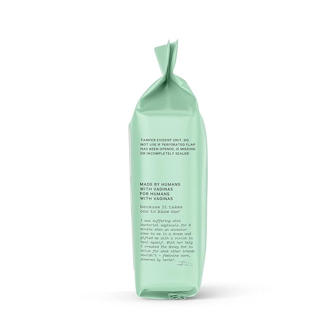 The Honey Pot Company - Anti-Itch Soothing Feminine Wipes - At Home or On the Go Medicated for Temporary Relief of Itching and Discomfort - Maximum Strength - 30 ct.
