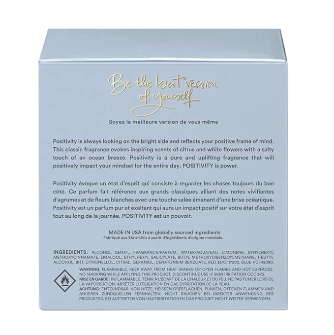 THE HEART COMPANY POSITIVITY in a bottle | Fresh Perfume for women | Vegan Gifts for women | Women's Eau de Parfum Spray 75ml - 2.5 fl oz.
