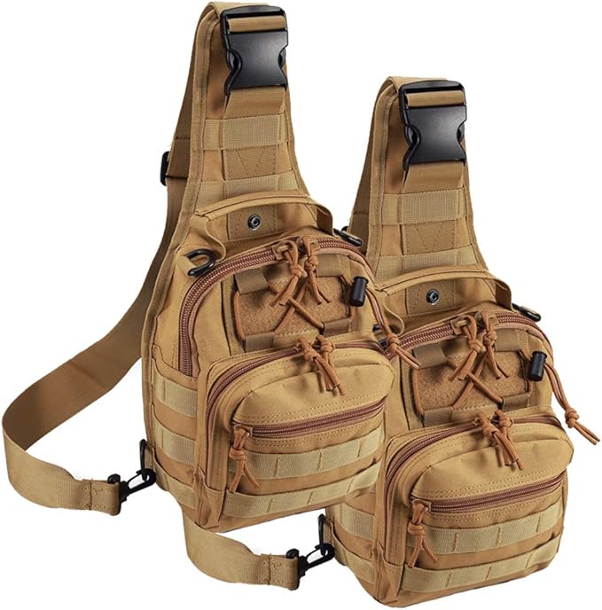 Novemkada Tactical Shoulder Bag,1000D Outdoor Military Sling Daypack Backpack