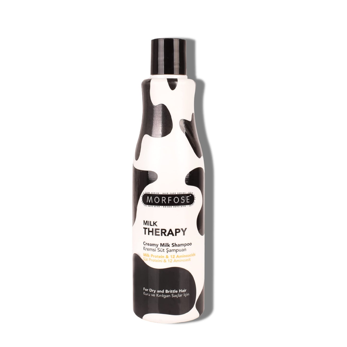 Morfose Professional Milk Therapy Creamy Hair Shampoo for Dry, Damaged, or Brittle Strands, Repairs and Protects, fuller, health