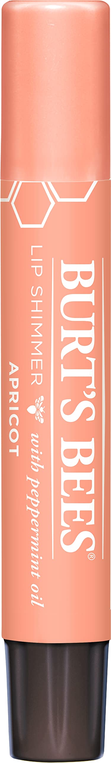 Burt's Bees Lip Balm, Moisturizing Lip Shimmer for Women, for All Day Hydration, with Vitamin E & Coconut Oil, 100% Natural, Apr