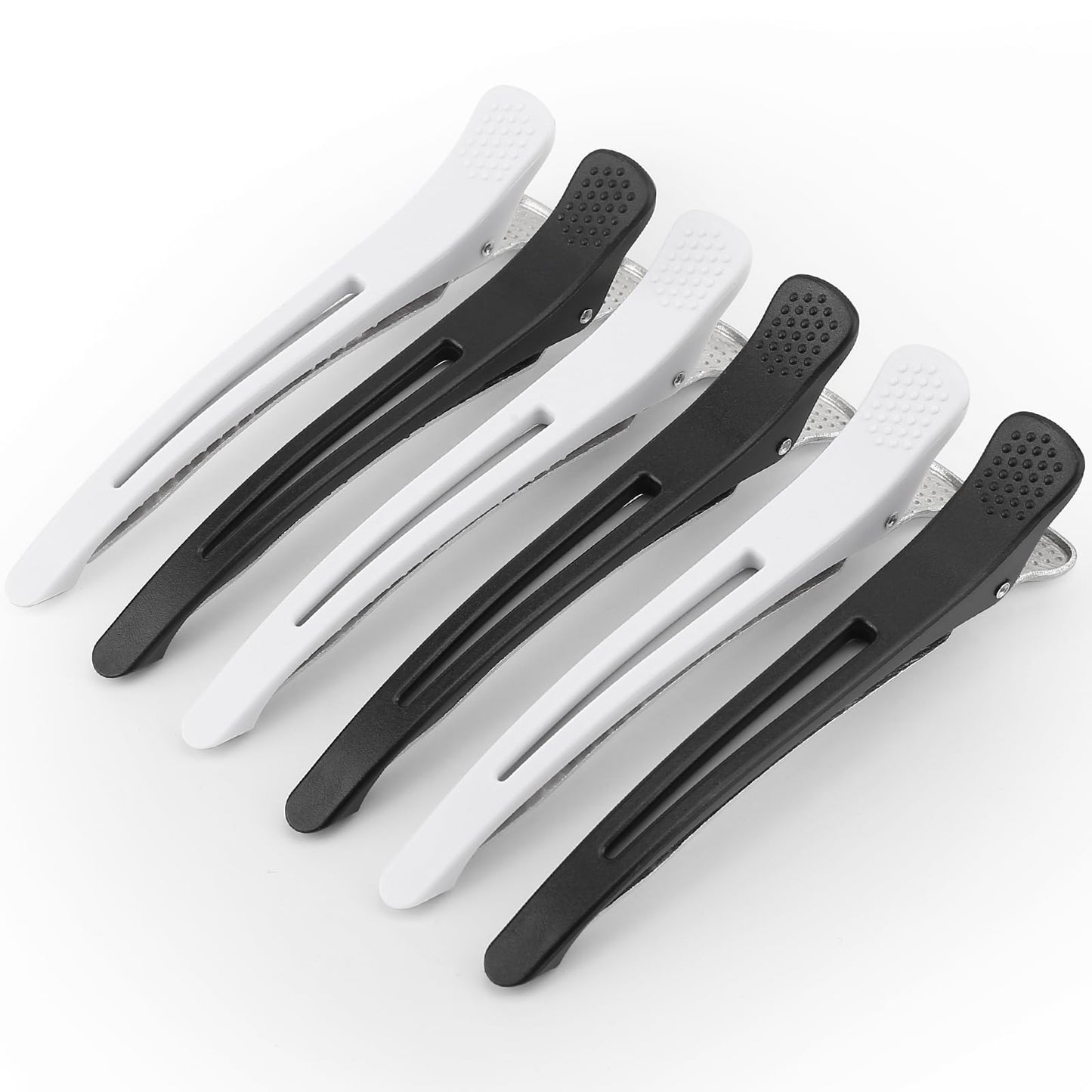 Medoca Hair Clips for Styling - 6 pcs No Crease Hair Clips for Women - Non Slip Duck Billed Hair Roller Clips with Silicone Band