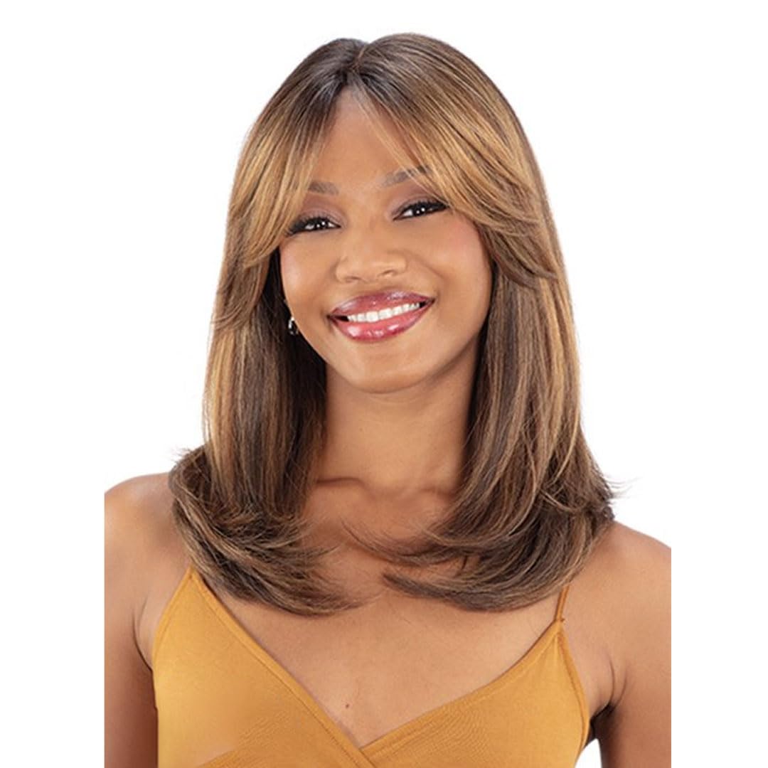 Shake-N-Go Equal Synthetic Curtain Bang Hd Lace Wig - Sage (SPICY)