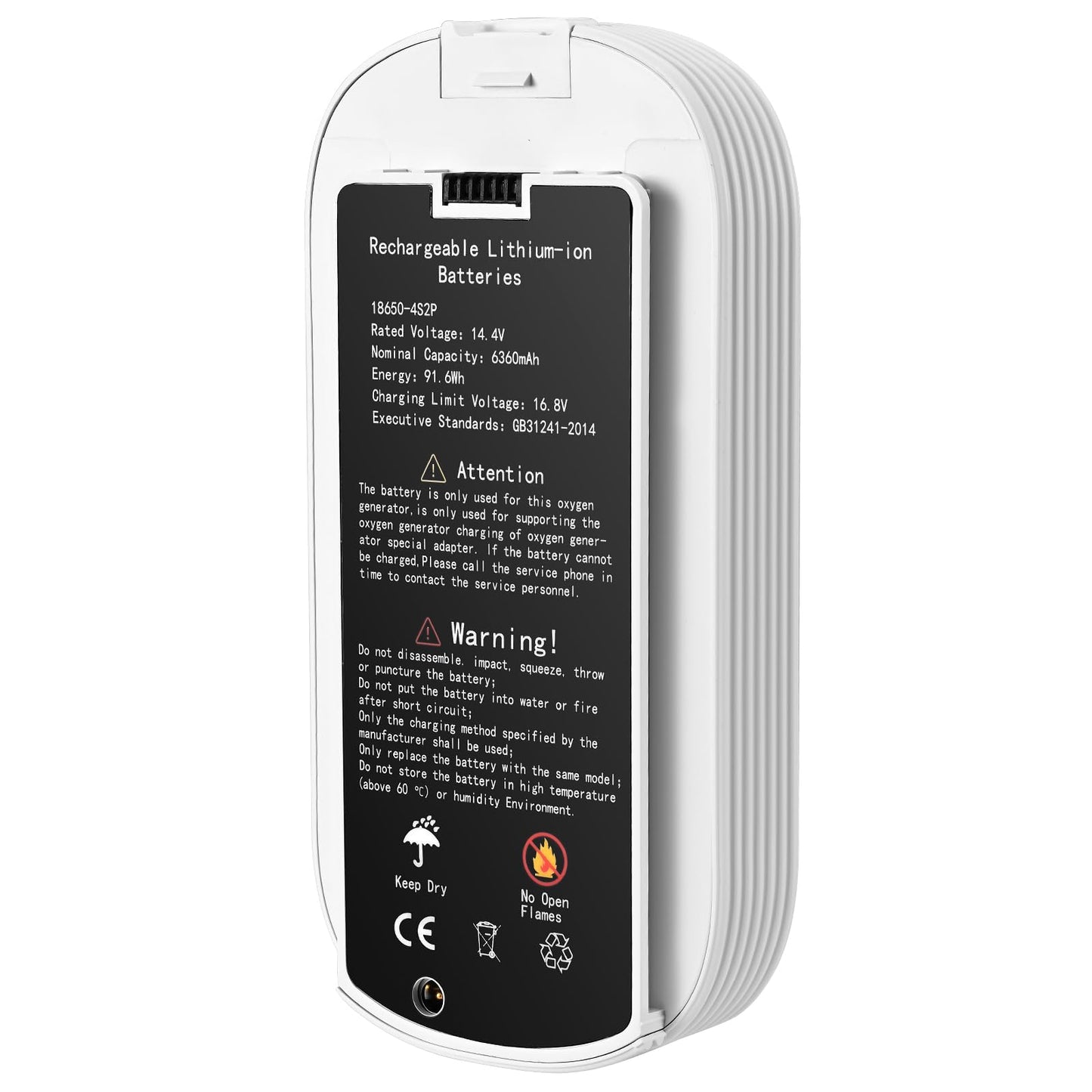 Domeiziy Rechargeable Lithium Battery for Portable Oxygen-NT02,6360mAh Battery Machine(1.5h-3.5h)