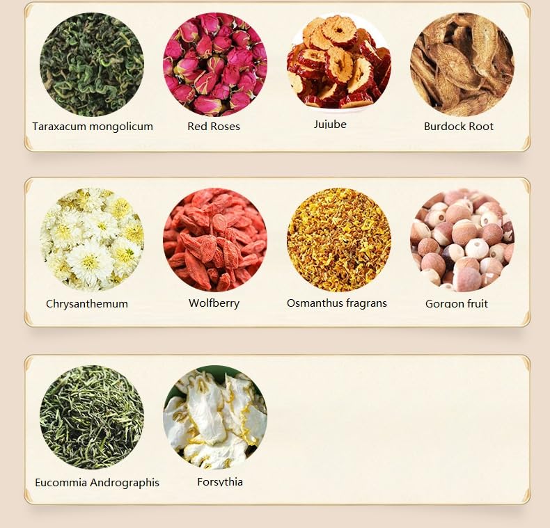 18 Flavors Liver Care Tea, 18 Different Herbs Liver Detox Tea, Daily Liver Nourishing Tea. (1 Box)