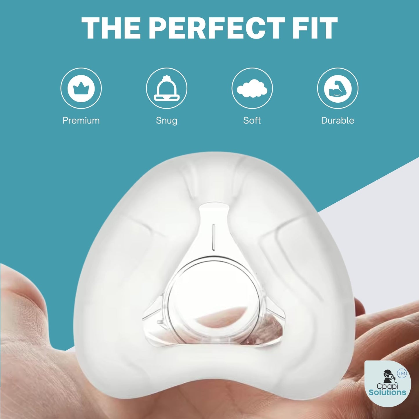 CPAPi Solutions N20 Replacement Cushions – 2-Pack – Compatible with AirFit & AirTouch CPAP Nasal Masks – Premium Fit, Soft & Durable Material, Covers Nose (Medium)