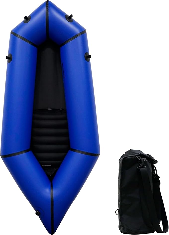 JUSTOOP Lightweight Packrafts, TPU Inflatable Kayak for Flat Water Rafting Camping Trip/Fishing/Water Adventures 1 Person/...