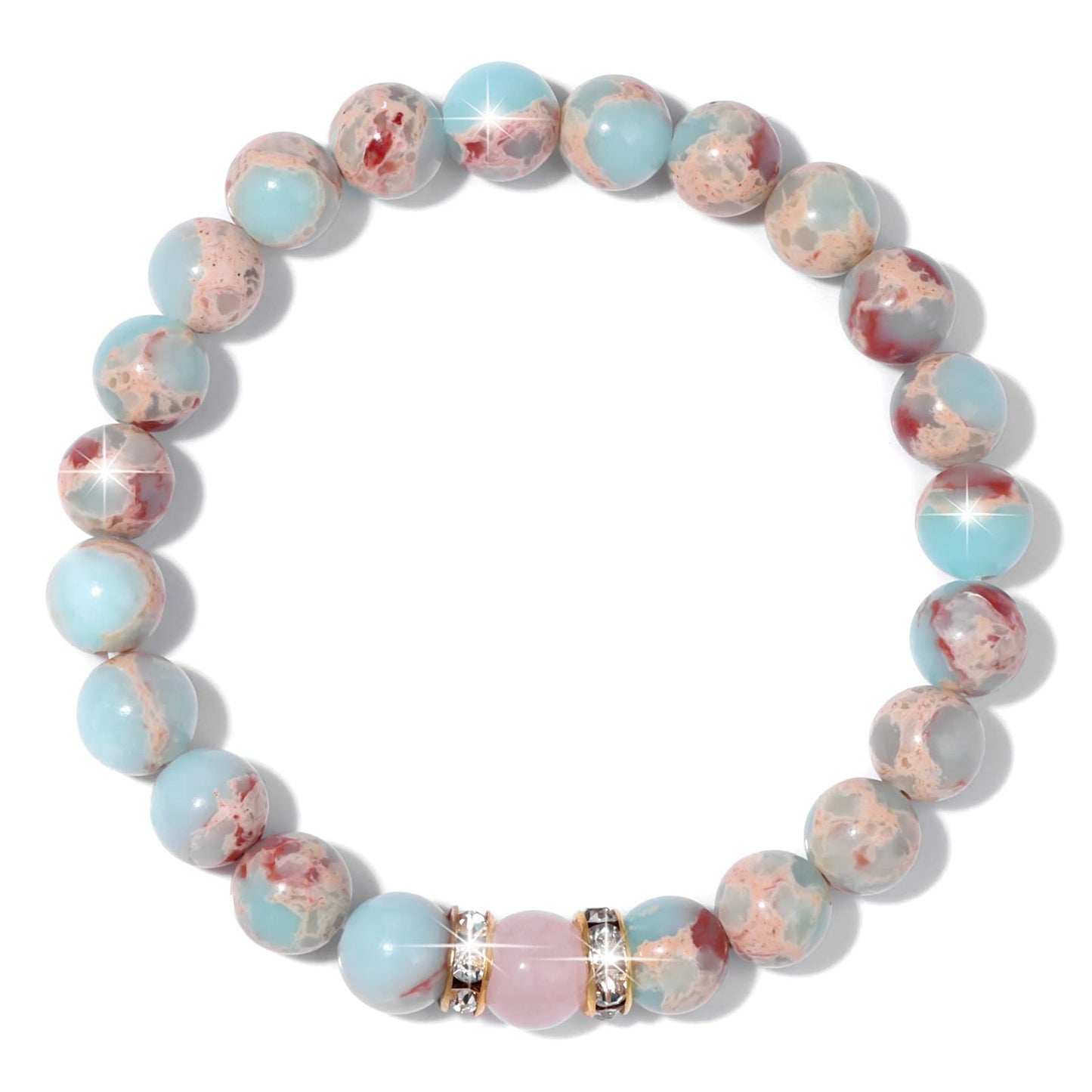 GolbalJew Healing Bracelet For Women Anxiety Beaded Bracelets Jewelry Healing Stone Crystal Bracelet Stress Relief Yoga Beads Ch