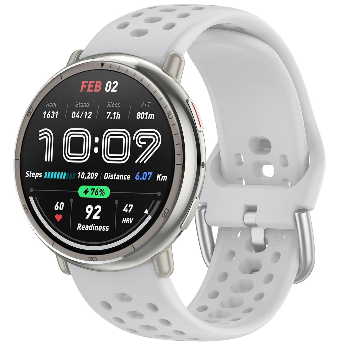 Nacorulu Compatible With Amazfit Active 2 Bands, 20Mm Width Silicone Replacement Strap For Amazfit Active/Active 2S/Gts 4 Mini/G