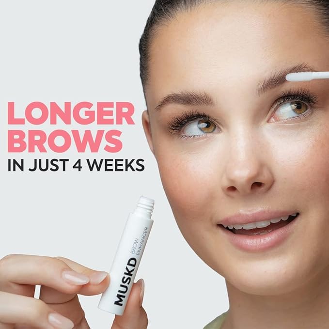 MUSKD Eyebrow Growth Serum (3ML) – Helps Grow Brows Faster & Thicker – Natural Formula, Vegan & Cruelty-Free
