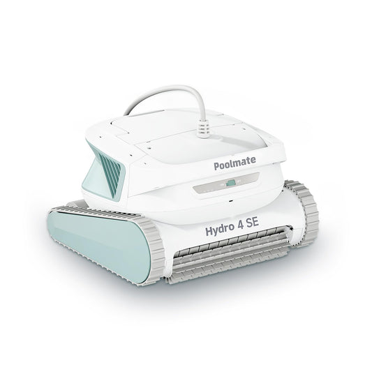 Hydro 4SE Robotic Pool Cleaner, Wired Automatic Pool Vacuum with Wall & Waterline Cleaning, Oversized Top-Loading Filter, Dual Inlet System Pool Robot for Inground/Above-Ground Pools Up to 40FT