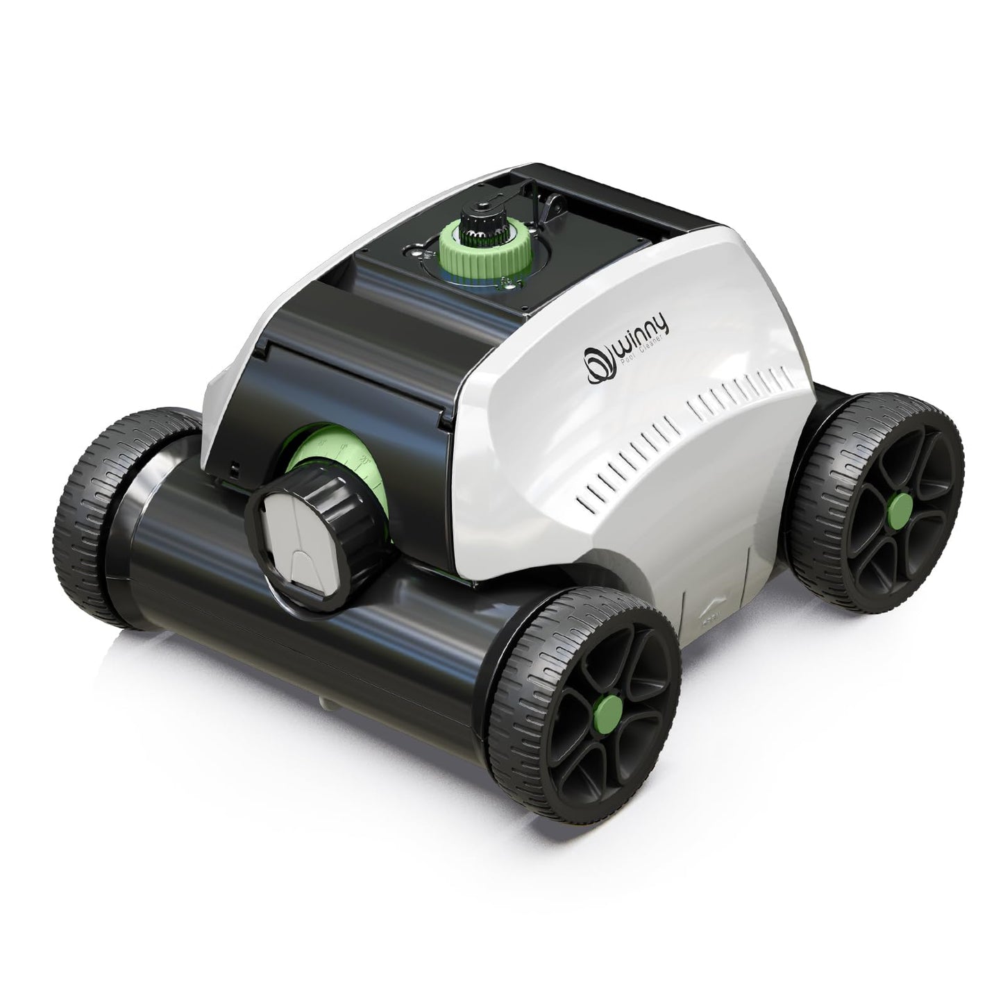 (2026 Upgraded) Robotic Pool Vacuum for Above Ground Pool - 6600mAh for 130mins Runtime & 50W Powerful Suction, Self-Parking Pool Cleaner with 180μm Filter Tray Up to 1300 Sq. Ft (White&Green)