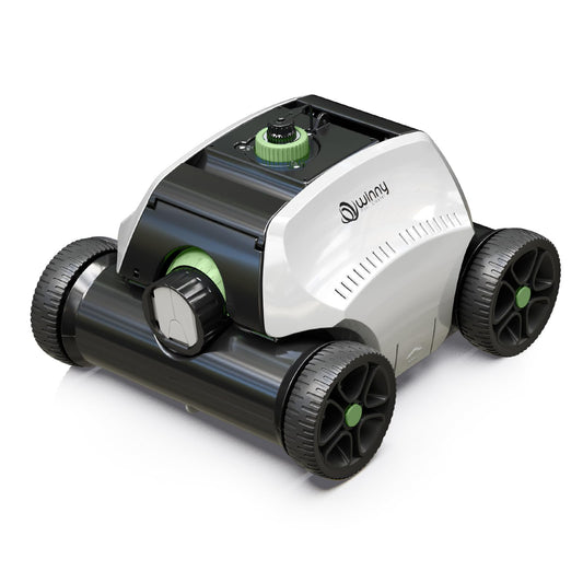 (2026 Upgraded) Robotic Pool Vacuum for Above Ground Pool - 6600mAh for 130mins Runtime & 50W Powerful Suction, Self-Parking Pool Cleaner with 180μm Filter Tray Up to 1300 Sq. Ft (White&Green)