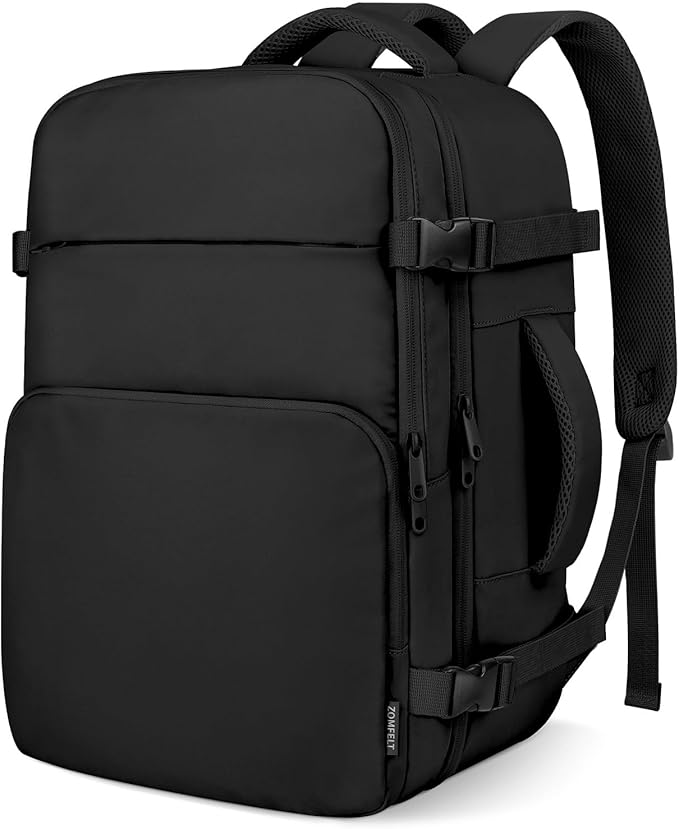 ZOMFELT Travel Backpack for Women Men, Carry on Backpack, TSA 15.6 inch Laptop Backpack Flight Approved, Personal Item Tra...