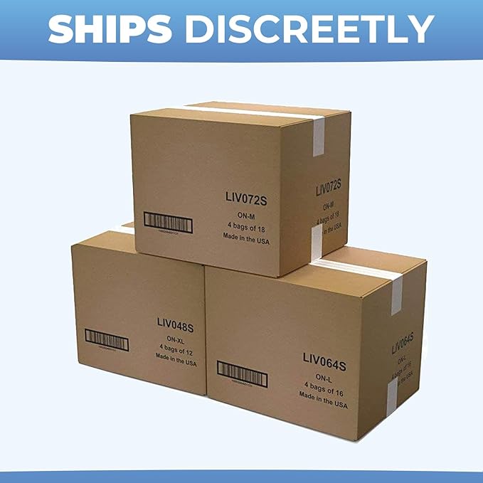 LivDry Incontinence Booster Pads, Use with Adult Diapers for Women and Men, Extra Comfort Softness, Disposable Pad (20 Count, Regular Length)
