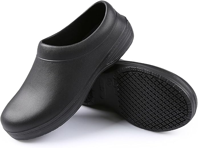 SECHRITE Chef Shoes Women Men Slip Resistant Garden Work Kitchen Shoes Waterproof Non Slip Nursing Clogs Food Service Shoe