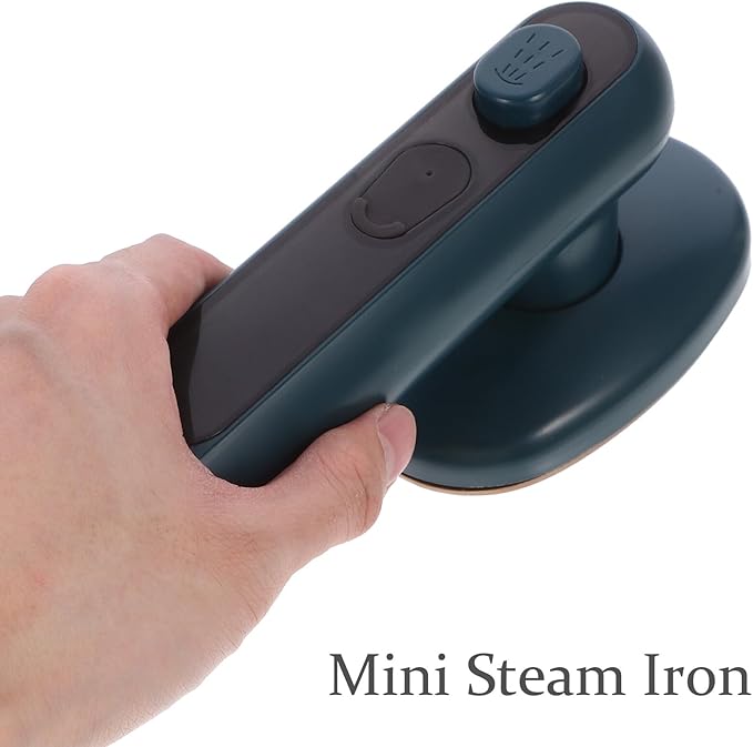 Portable Handheld Garment Steamer Iron Abs Material Travel Mini Steam Iron for Clothes Curtains Bedding Safe Smooth Plate Suitable for Satin US Plug