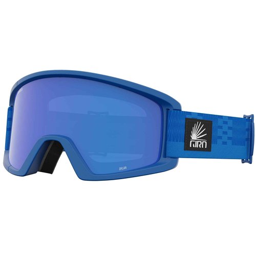 Giro Women's and Youth Dylan Ski and Snowboard Goggles - Lapis Blue Mzansi Strap with Grey Cobalt/Yellow Lenses