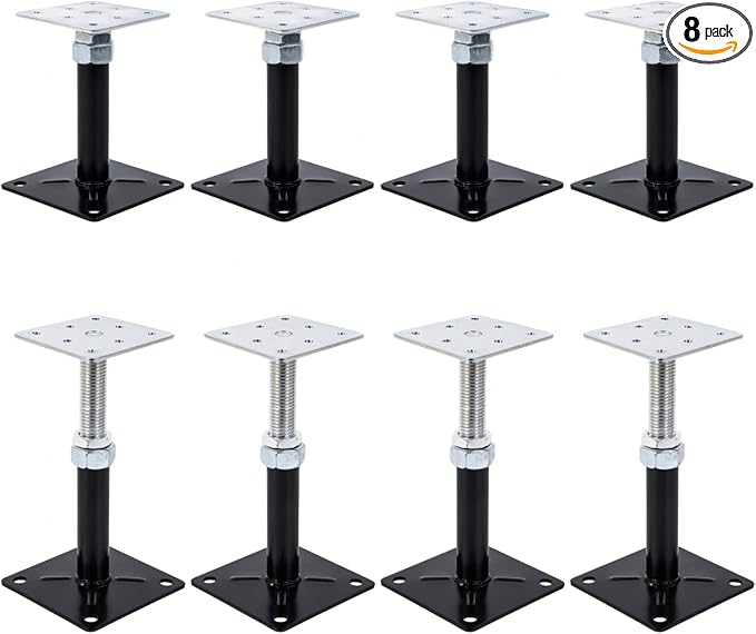 8-Pack Lift Supports,Adjust Supports,Level Supports,Floor Jacks,Adjustable House Jack for The Floor,Mini Screw Jack- Post 5" to 8"