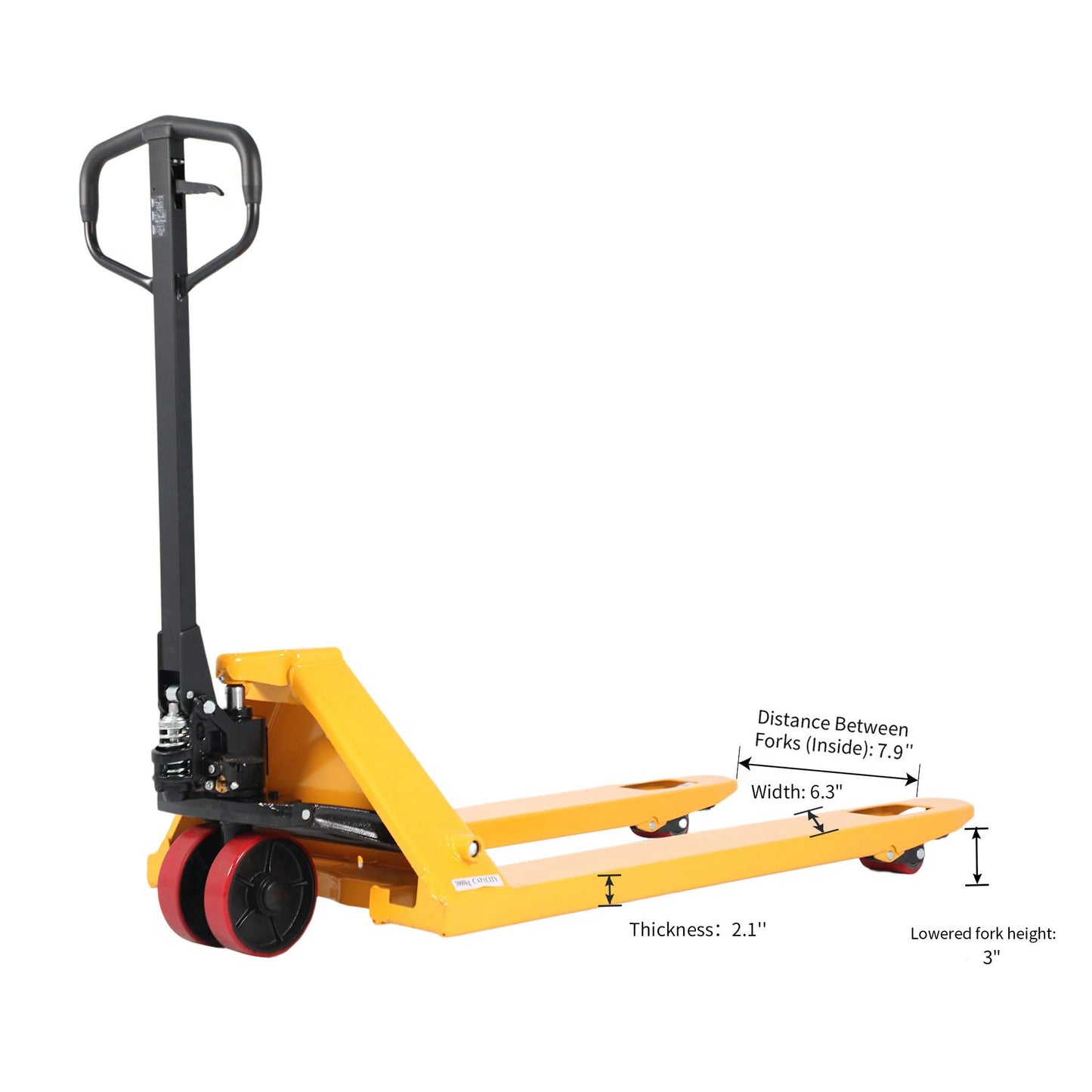 APOLLO Hand Pallet Jack 5500lbs Capacity Integrated Pump Manual Pallet Truck 21" W x 48" L Forks Case of 2