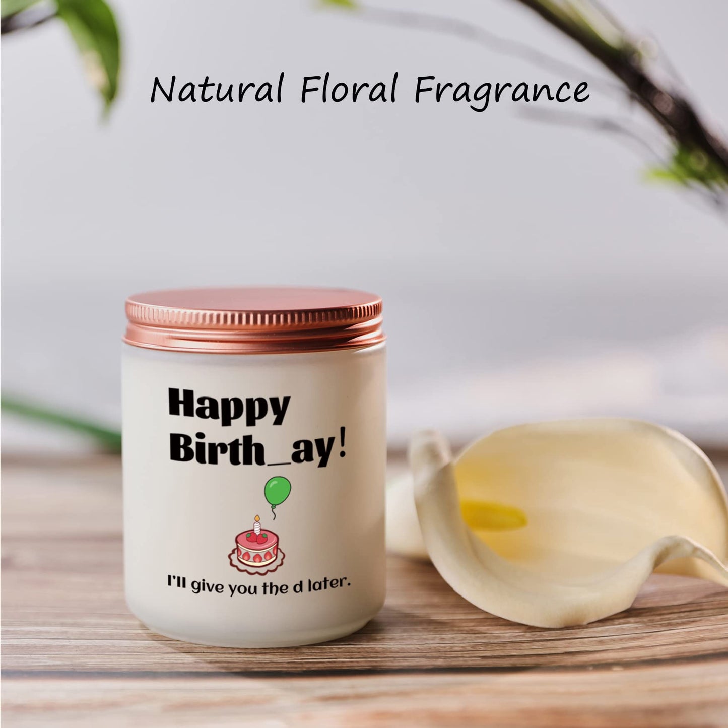 Funny Birthday Gifts for Girlfriend, Wife, Her, Fiancee- Unique Couple Happy Birthday Gift Ideas- Gag Women Bday Party Candle Presents from Boyfriend Husband Fiance Him- Lavender