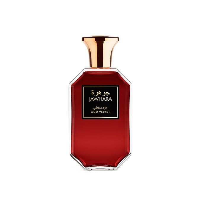 Jawhara Oud Velvet | Woody Ambery Eau de Parfum 3.3 fl oz | Oud with Notes of Saffron, Amber Wood, Leather and Warm Vanilla | Long Lasting | Everyday Wear | Travel Size