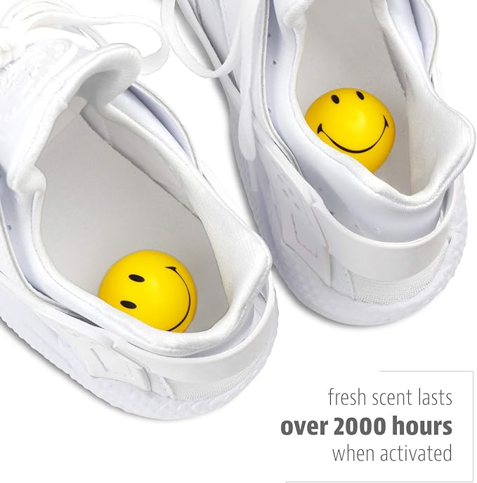 Sof Sole Sneaker Ball Shoe Odor Eliminator & Remover - Fresh, Clean Scent Blocks Odors - Twist-to-Activate - Compact & Durable - Fun, Colorful Designs - Ideal for Shoes, Gym Bags, Lockers