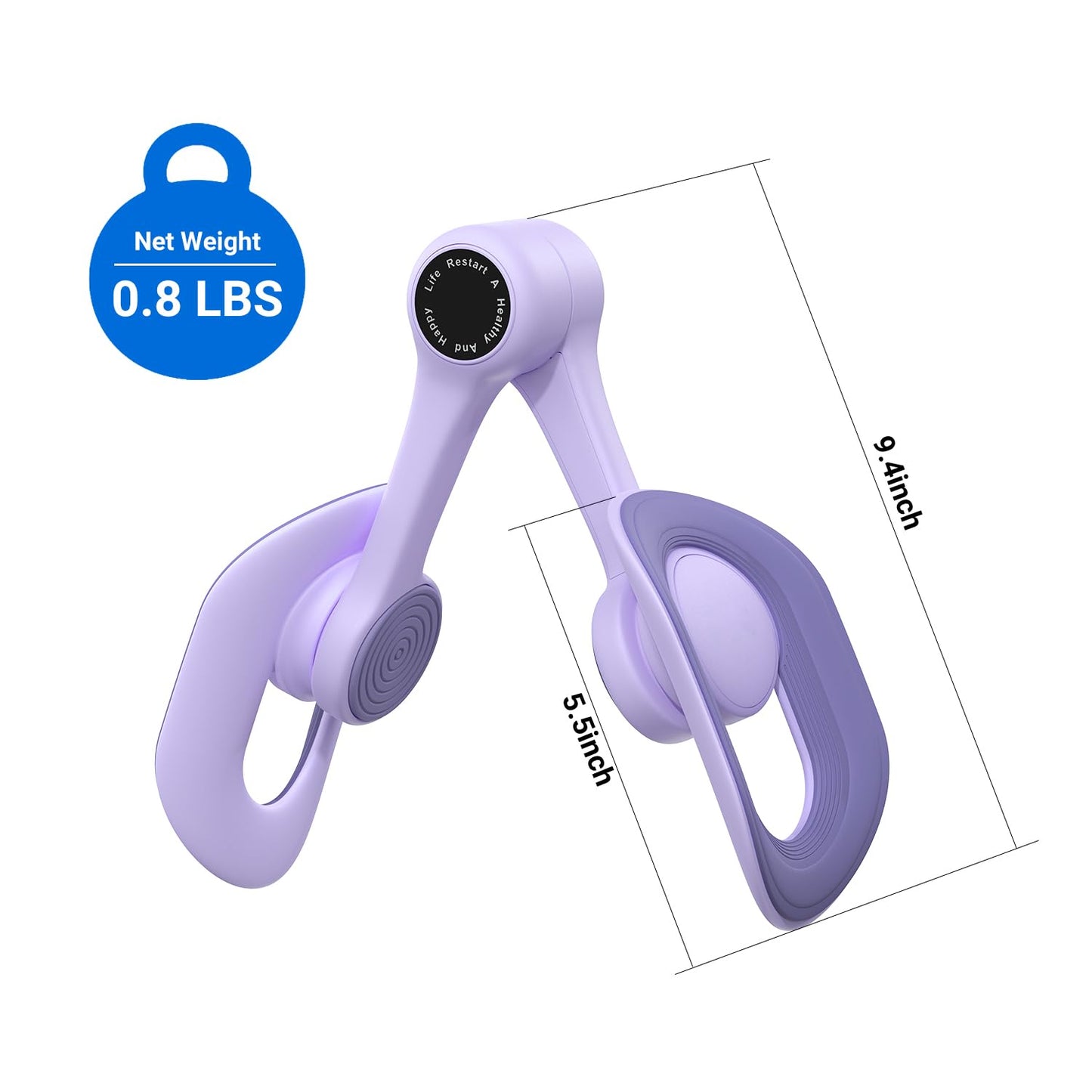 MERACH Thigh Trainer, Pelvic Floor Muscle Trainer, Inner Thigh Exercise Workout Equipment for Home Gym, Pelvic Floor Strengthening Women (Purple)