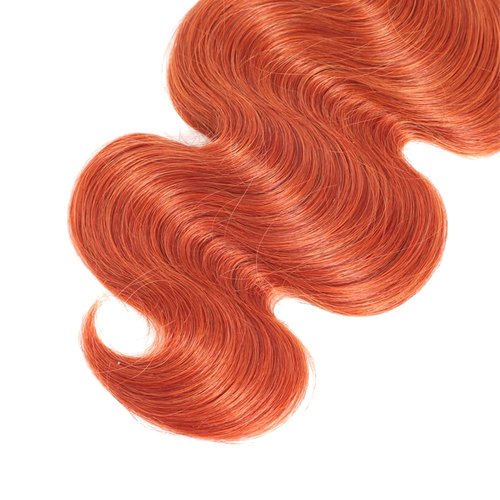 CnumGunm Ombre Orange Human Hair Bundles Ginger Body Wave 3 Bundles 22 24 26 inch 100% Unprocessed Virgin 1B/350 Human Hair Bundle