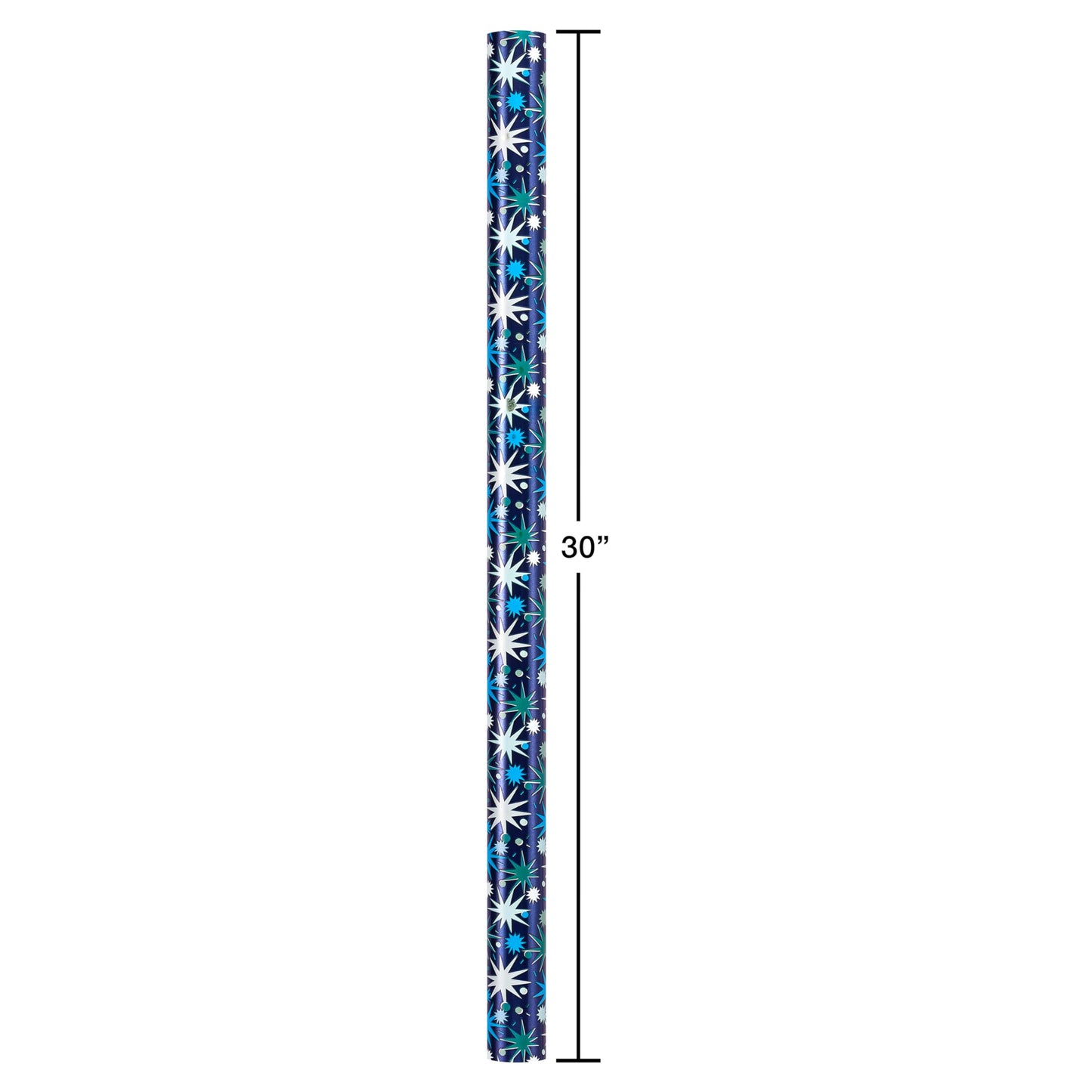 American Greetings 160 sq. ft. Reversible Wrapping Paper Bundle for Birthdays, Baby Showers and All Occasions, Balloons, Blue Polka Dots and Plaid (4 Rolls, 30 in. x 16 ft.)