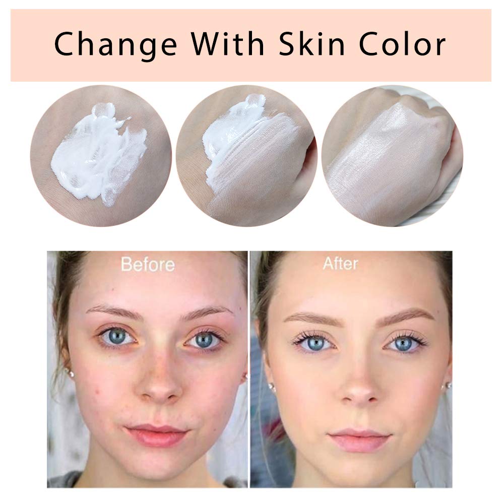 TLM Colour Changing Foundation, 2Pack Flawless Color Changing Foundation Makeup Base Moisturizing Liquid Foundation for Women, C