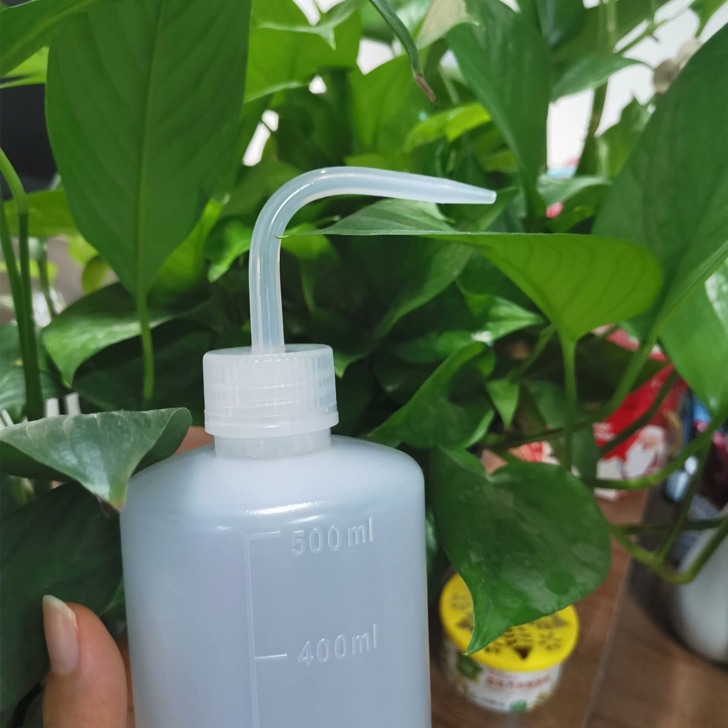 Valchoose LDPE Economy Narrow Mouth Squeeze Medical Lab Plastic Safety Squeeze No Spill Bend Mouth Watering Cans (500ml / 16oz / 1 Bottle)