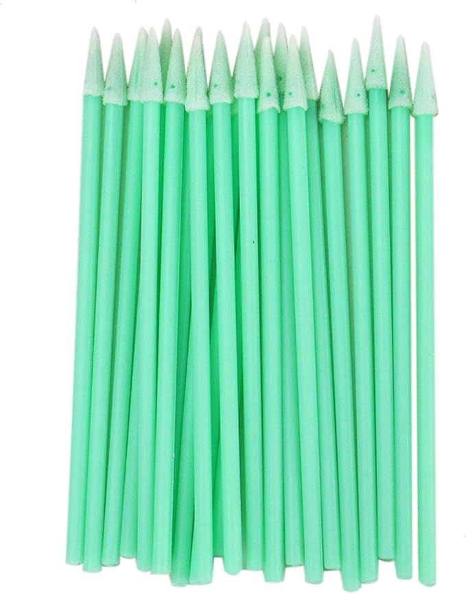 3.0" PCB Board Cleaning Swabs, Cleanroom Lint Free Pointed Foam Tip Swab for Camera, Optical Lens, Electronics, Detailing, Small Hole and Hard-to-Reach Area CK-FS750 (100)