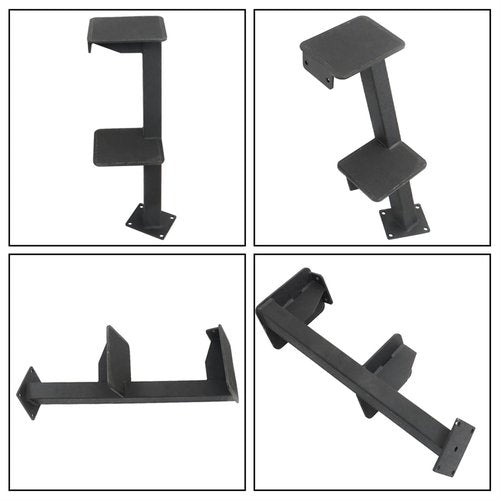 TJHSM 2 Steps Boat Trailer Steps with Handle Replacement for Bass Boats