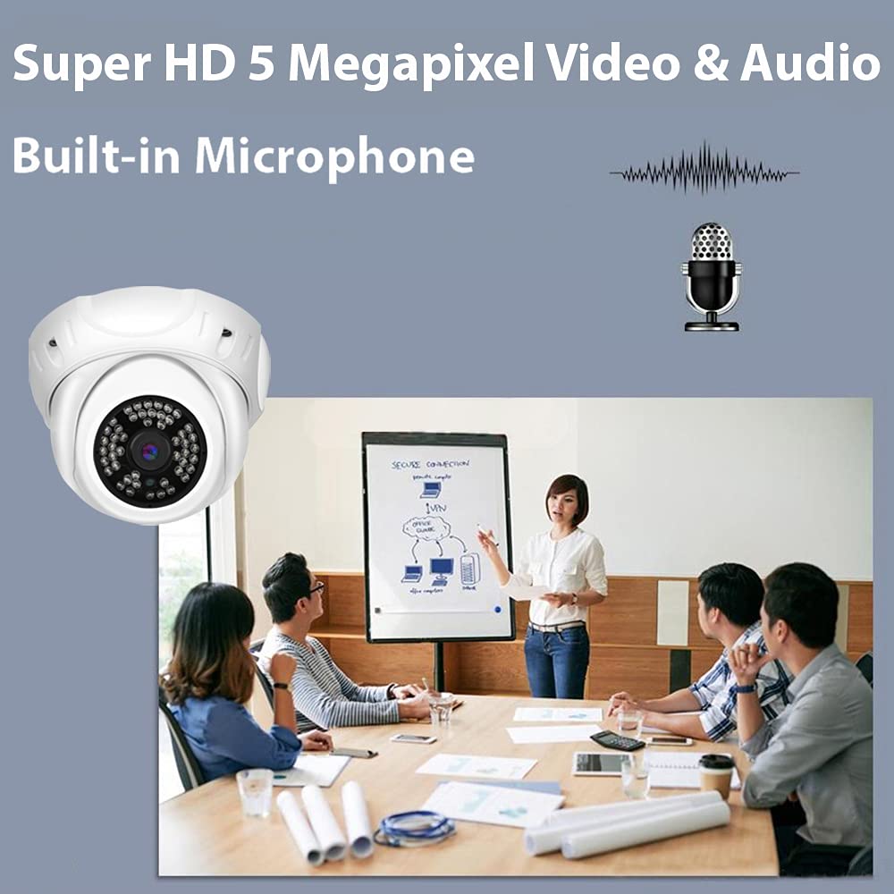 GW Security 8 Channel 4K NVR 8MP Smart AI Face Recognition Surveillance Security Camera System with 4 Super HD 8MP IP PoE Microphone Dome Security Cameras, Human & Vehicle Detection