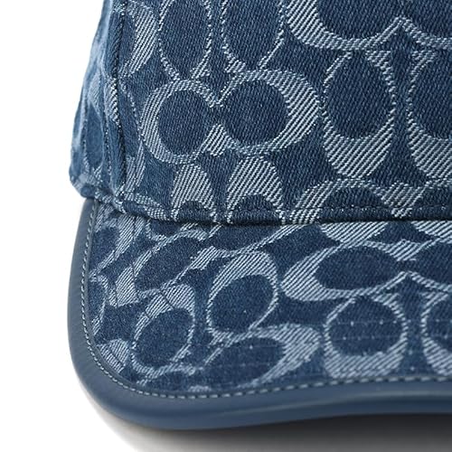 Coach Women's Signature C Denim Baseball HAT, XS/S