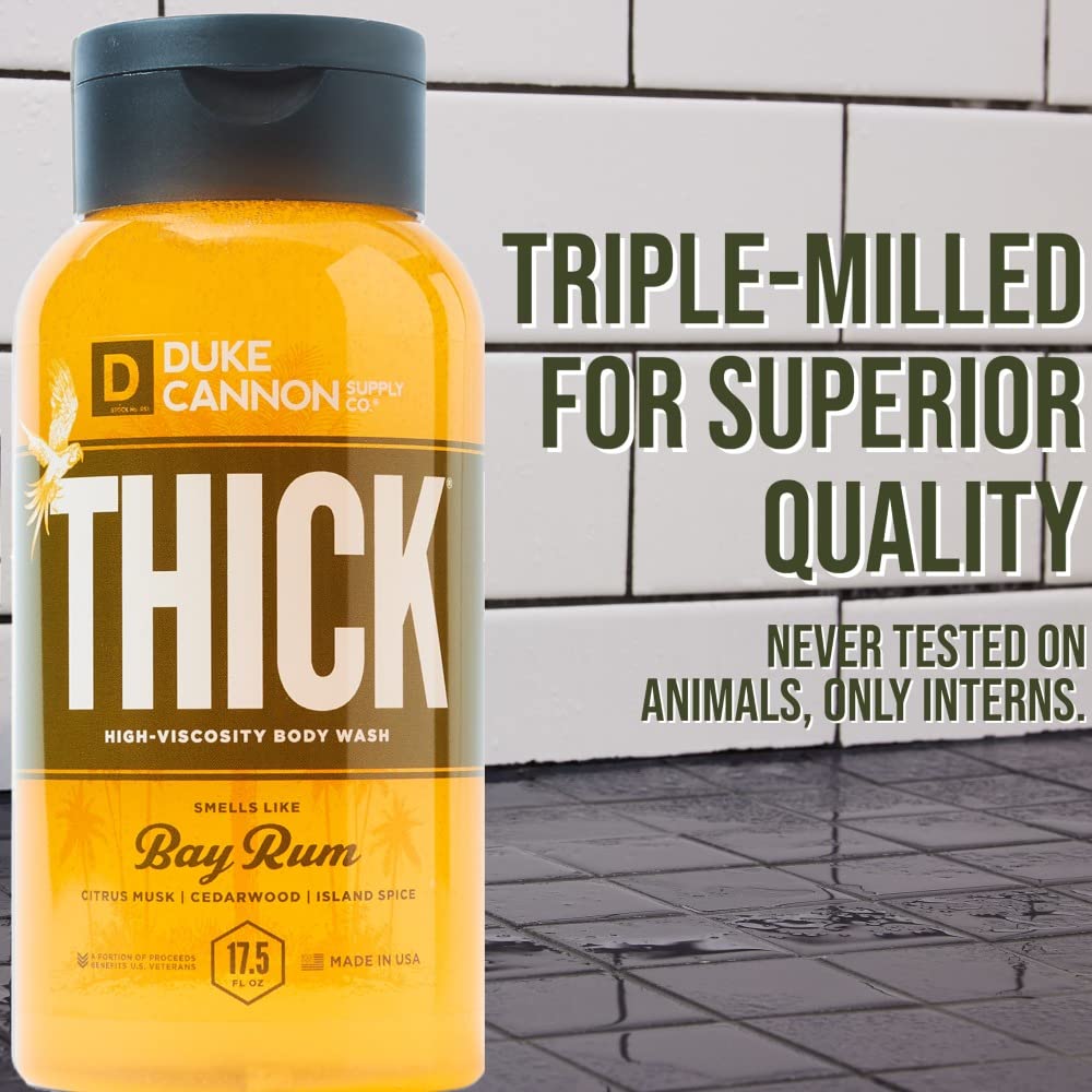 Duke Cannon Thick High Viscosity Body Wash - Buck Moon, 17.5 oz, Vetiver & Oakmoss Scent, Mineral Enriched, Paraben & Sulfate Fr