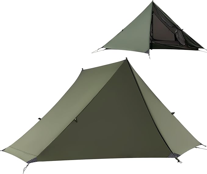 TENPLAY Backpacking Tent,Lightweight Camping Tent 2 Person,Ultralight Hiking Tent,Nylon,Waterproof,Windproof,Easy Setup,4 ...