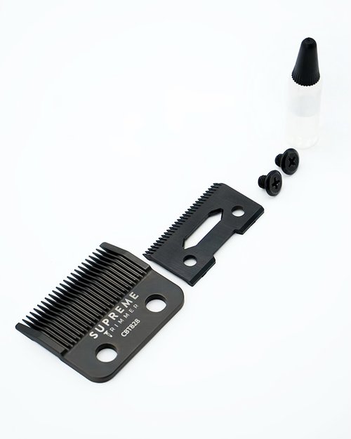 Supreme Trimmer Vader Clipper with DLC Taper Blade STC5098 | 210 Min Run Time 7500 RPM Hair Trimmer | Professional Brushless Motor Barber Clipper | Black