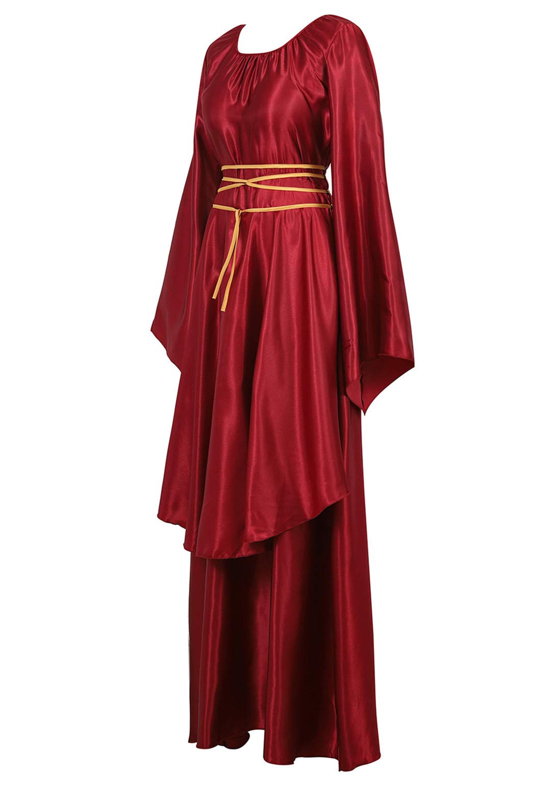 Parlsdy Womens Deluxe Medieval Victorian Costume Renaissance Long Dress Costumes Irish Over Cosplay Retro Gown Wine Red-3XL